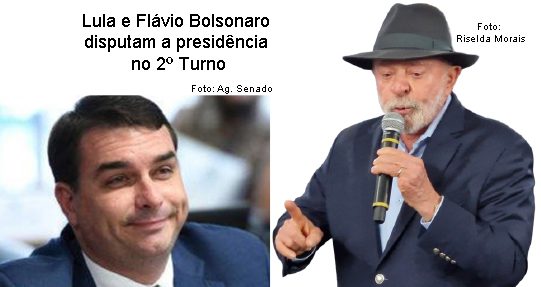 Lula e Flávio Bolsonaro