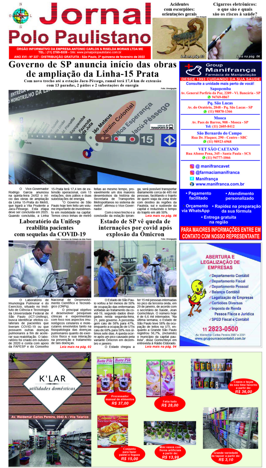 Capa_Jornal Polo Paulistano 337