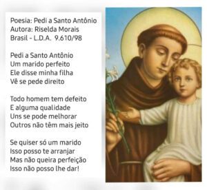 Poesia Pedi a Santo Antonio